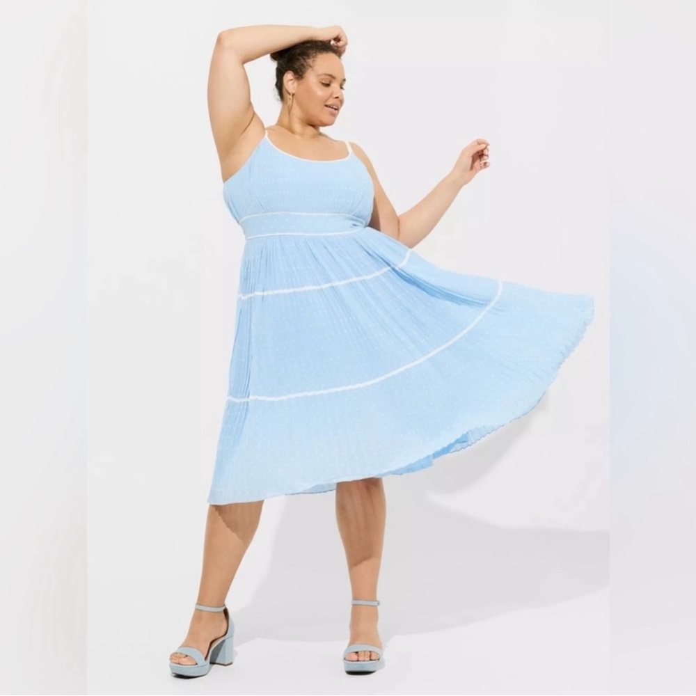 Marilyn Monroe Pleated Tiered Dress 30W